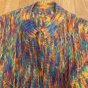 SHEIN women’s Colorful Knit Cardigan size small